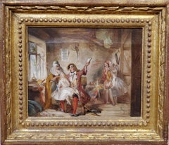 Backstage at the Theatre Royal an Oil Painting by Abraham Solomon