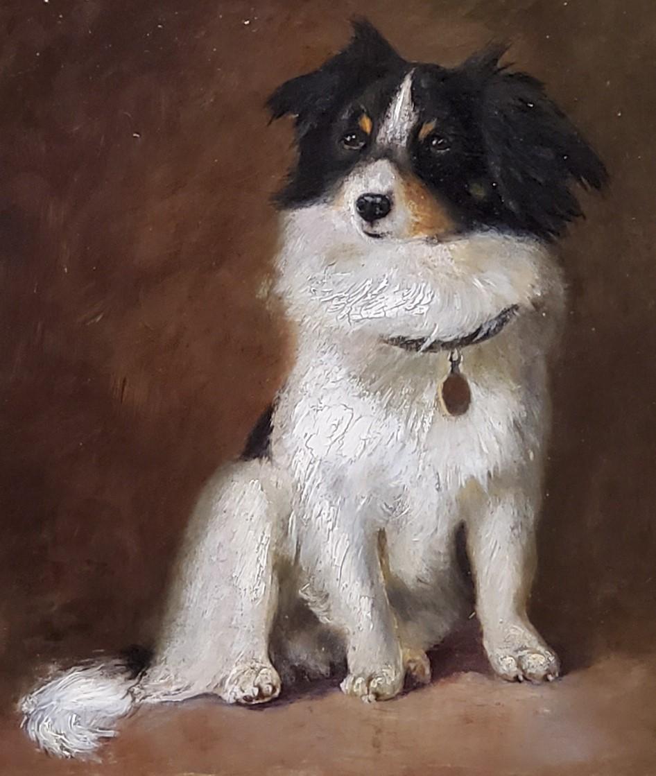Oil Painting of a Dog by R Hendschel 2
