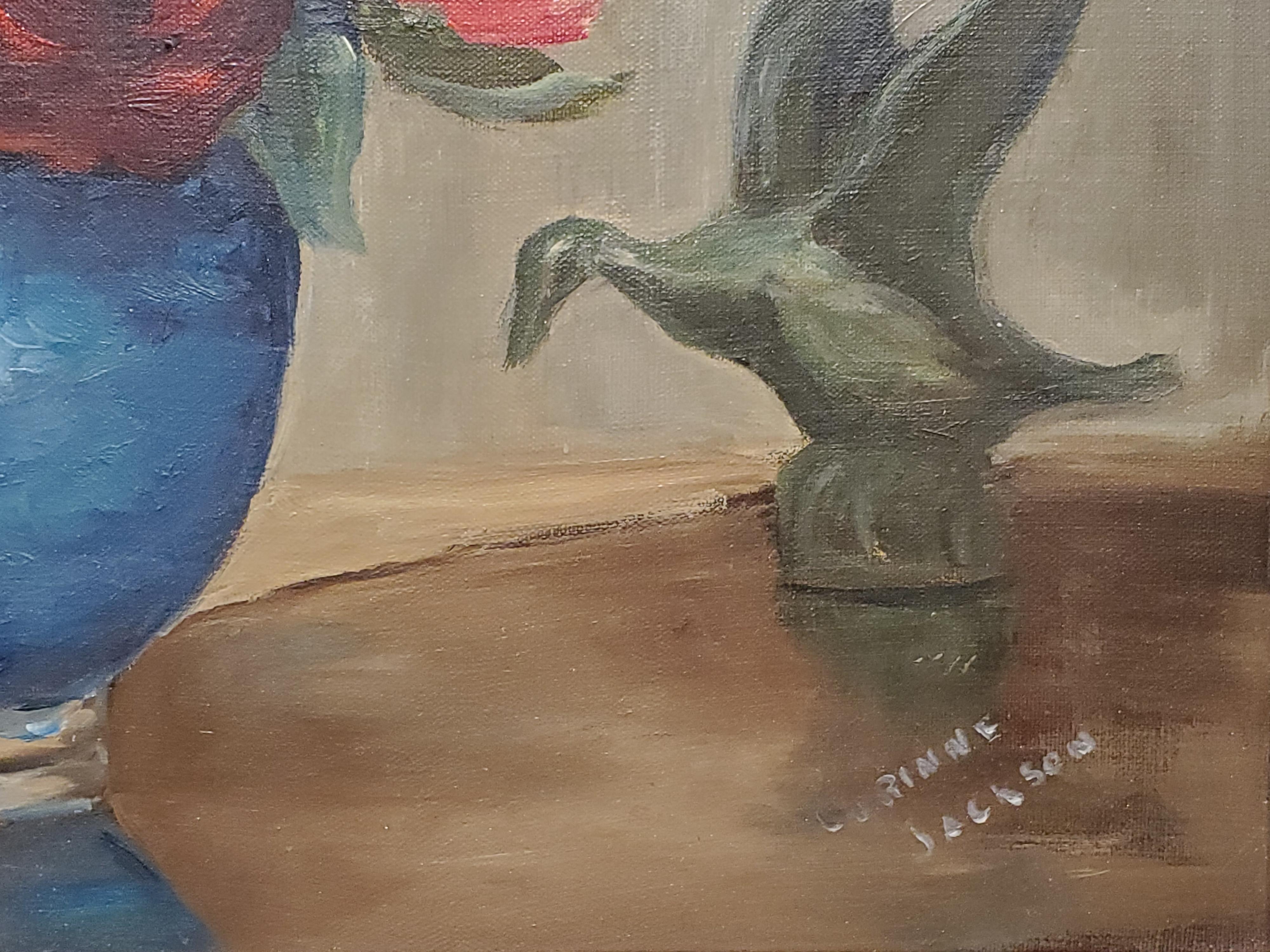Nature morte - Peinture à l'huile de Corinne Jackson vers 1935 3