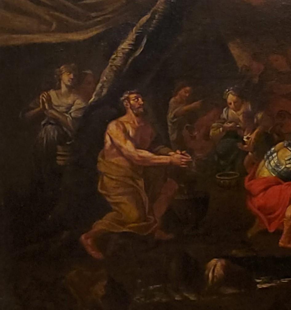 A painting of Moses Striking the Rock

This painting was made in the early 18th century by a follower of Pier Francesco Mola. Pier Francesco Mola is also known as Il Ticinese who was an Italian artist who lived between 1612 and 1666.

 53.25 inches