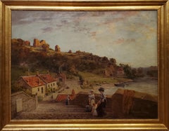 Landscape View of Knaresborough Yorkshire United Kingdom in the 19th Century