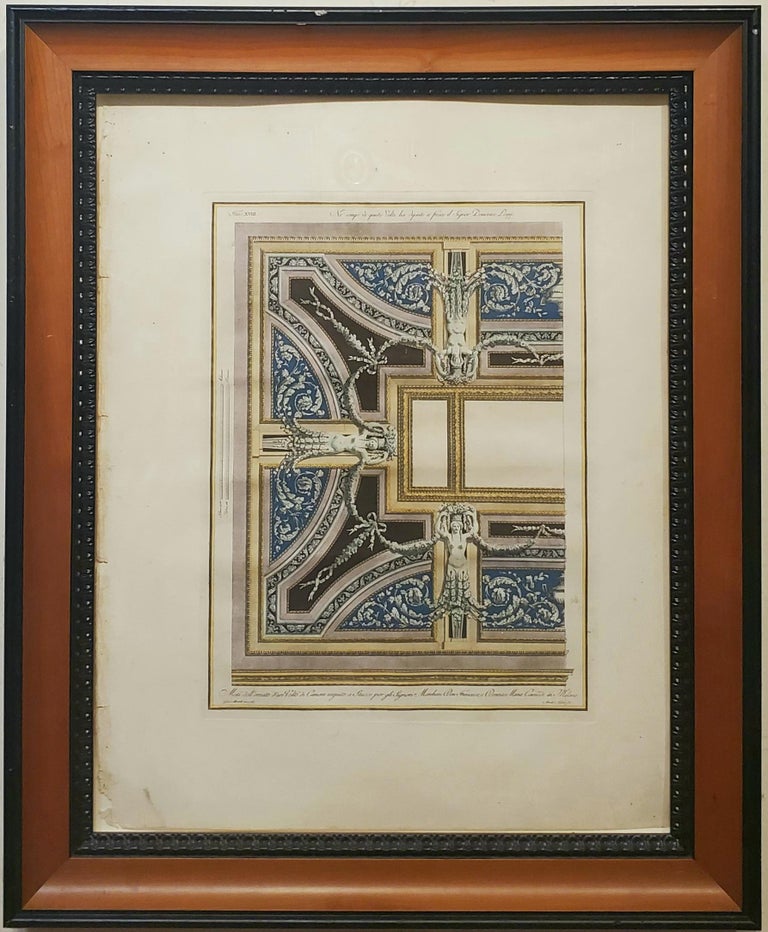 Framed Pair of Architectural Engravings made After Giocondo Albertolli - Realist Print by Giocondo Albertolli (after)