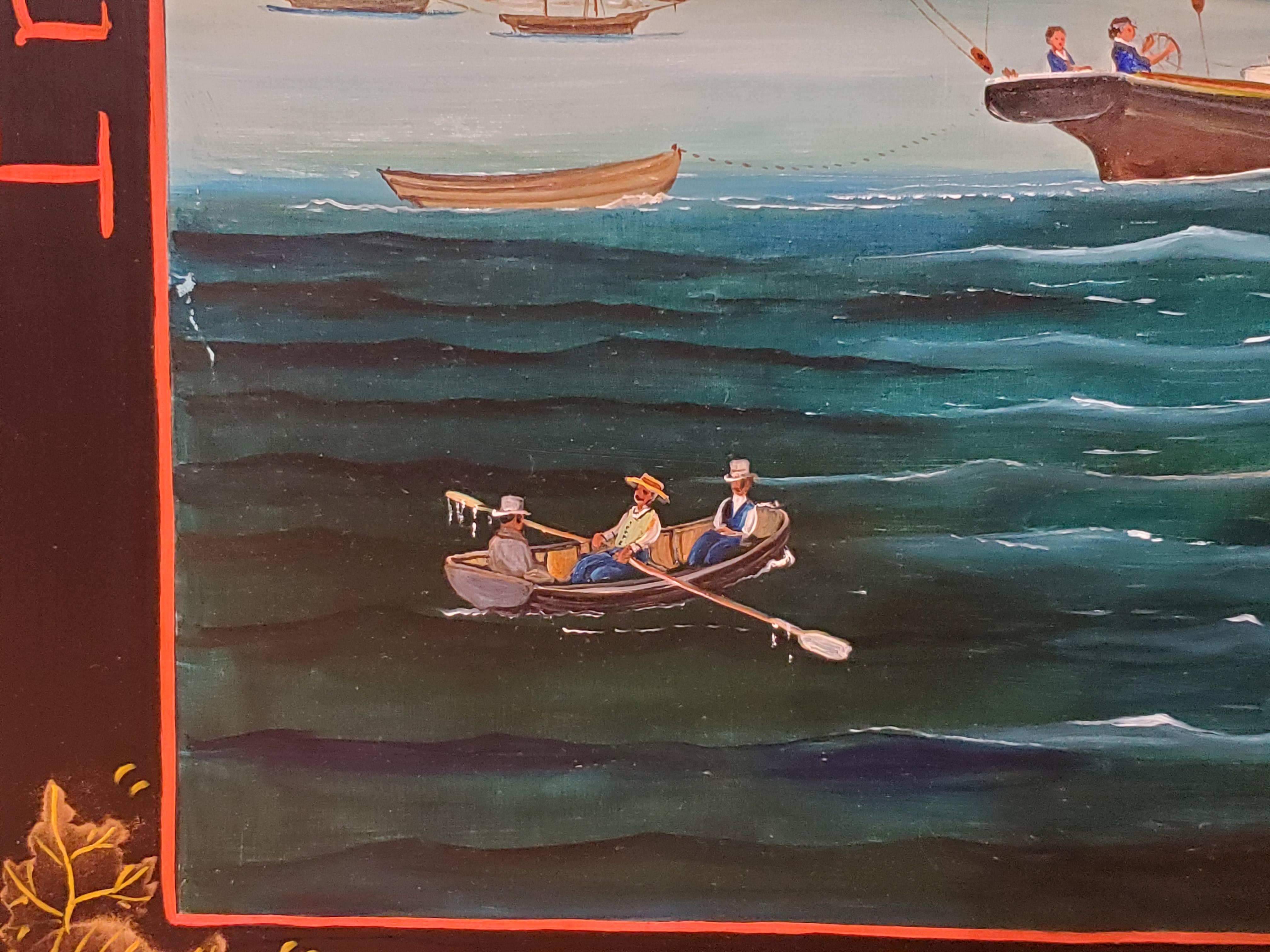 Industry Perseverance and Frugality Make Fortune Yield Seaside Folk Art 4