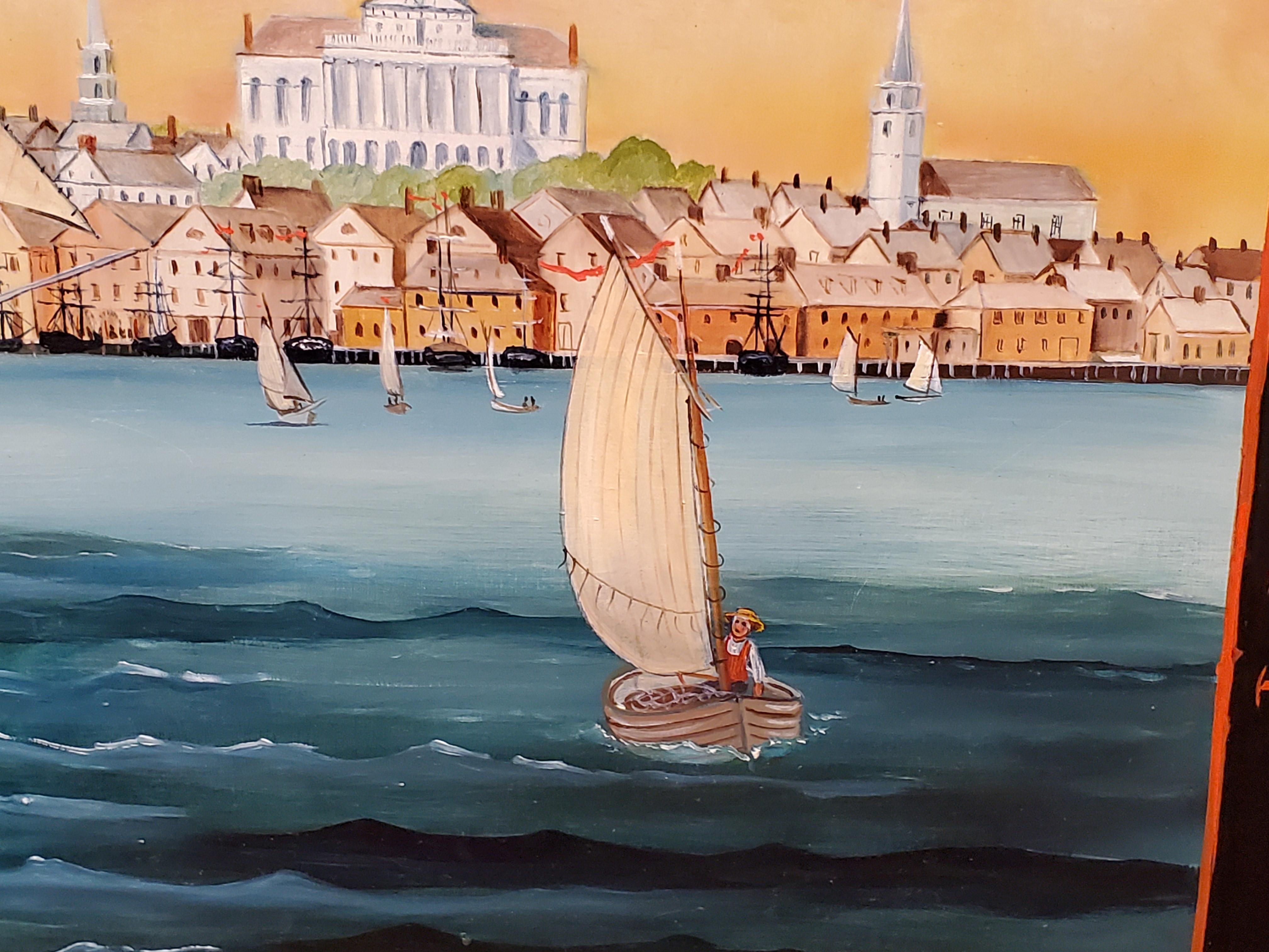 Industry Perseverance and Frugality Make Fortune Yield Seaside Folk Art 1