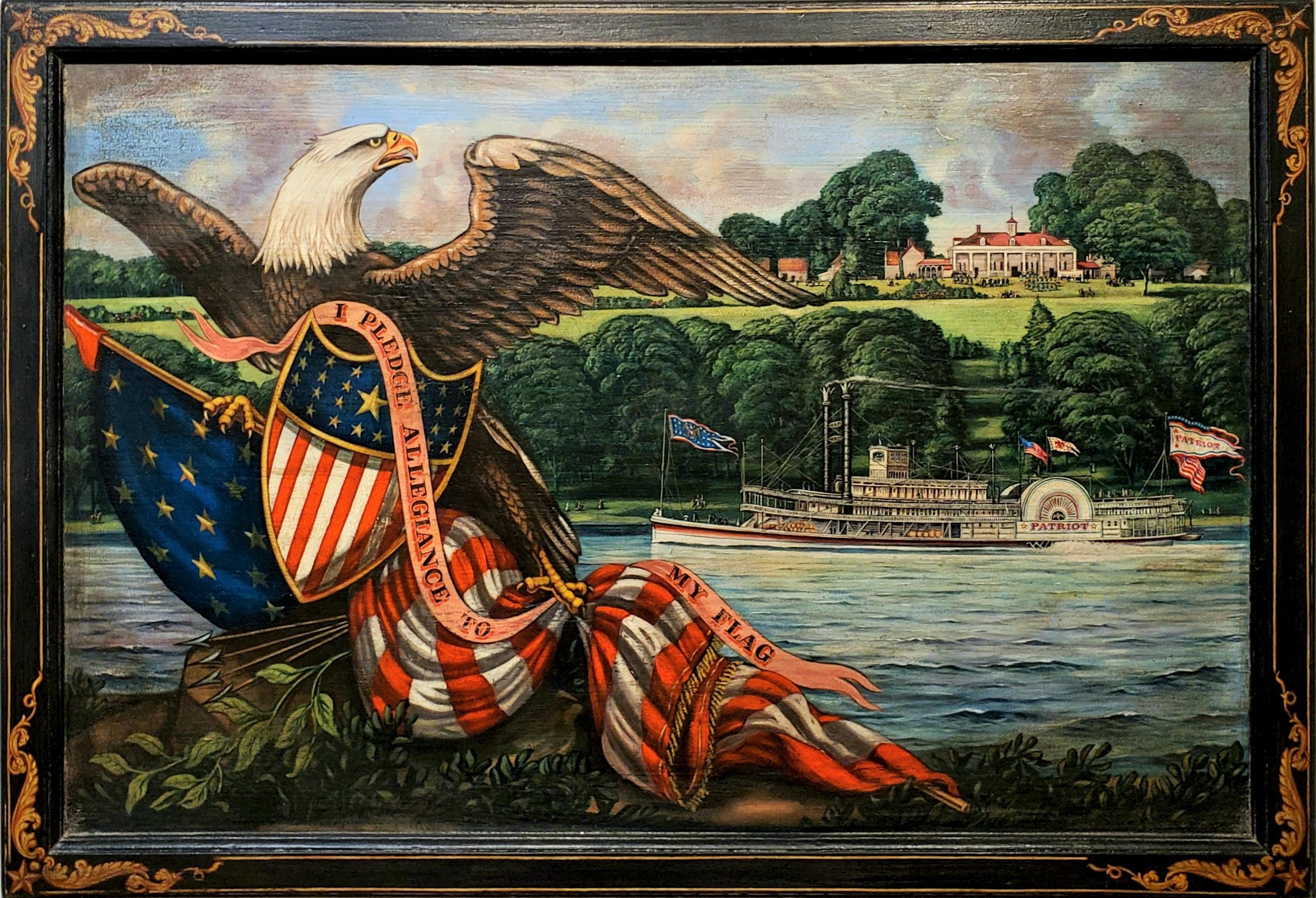 george washington with eagle