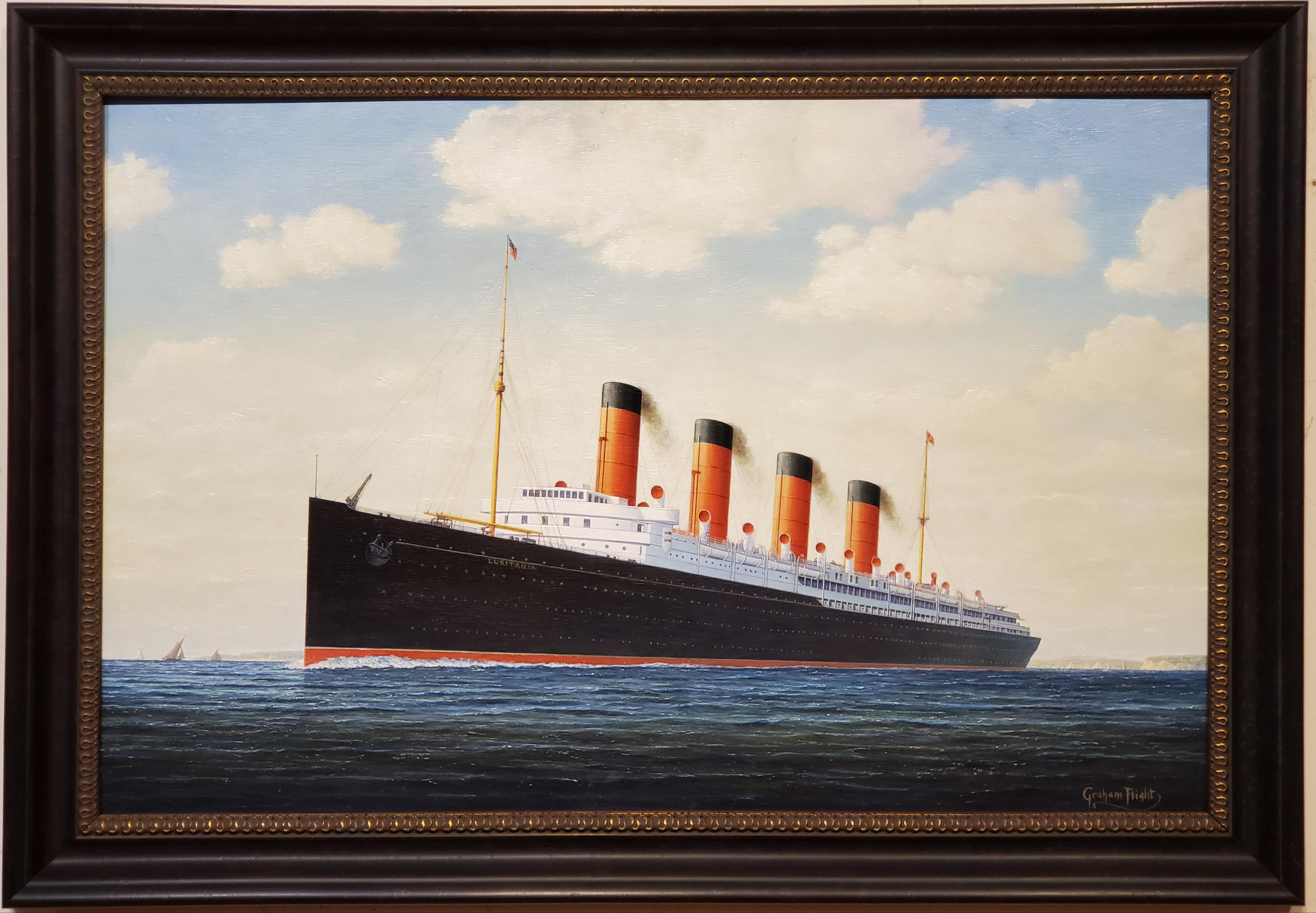 rms lusitania painting