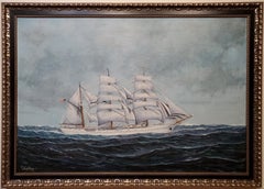 Robert Lie Large Marine View of Vessel "The Eagle" Coast Guard Academy