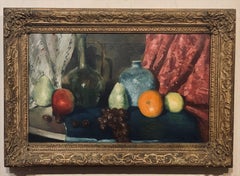 Academic Table Top Still Life with Fruit Cesare Ricciardi, dated 1943