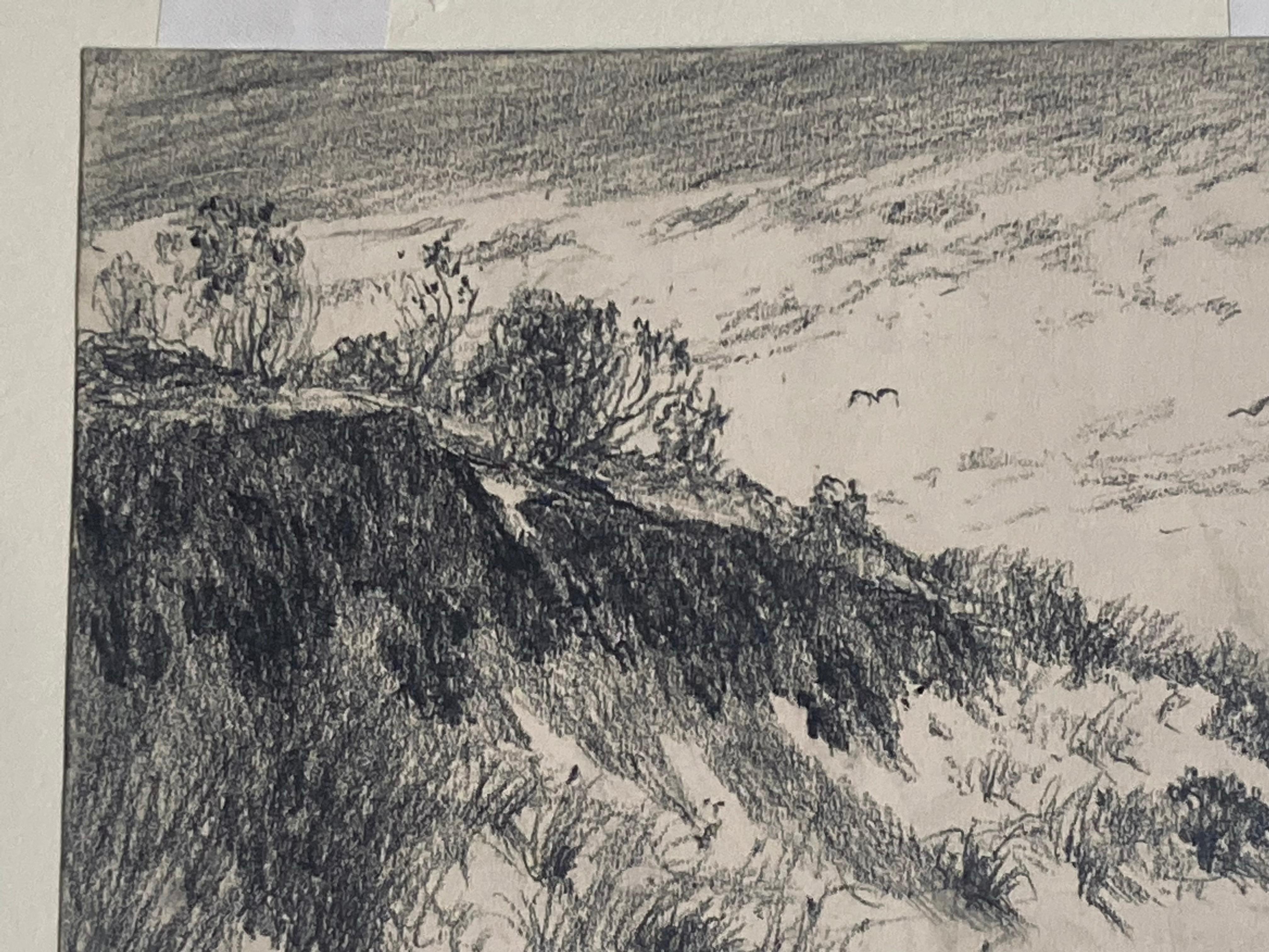 Albert Lorey Groll, American 1866-1952 Pencil sketch. - Art by Albert Groll