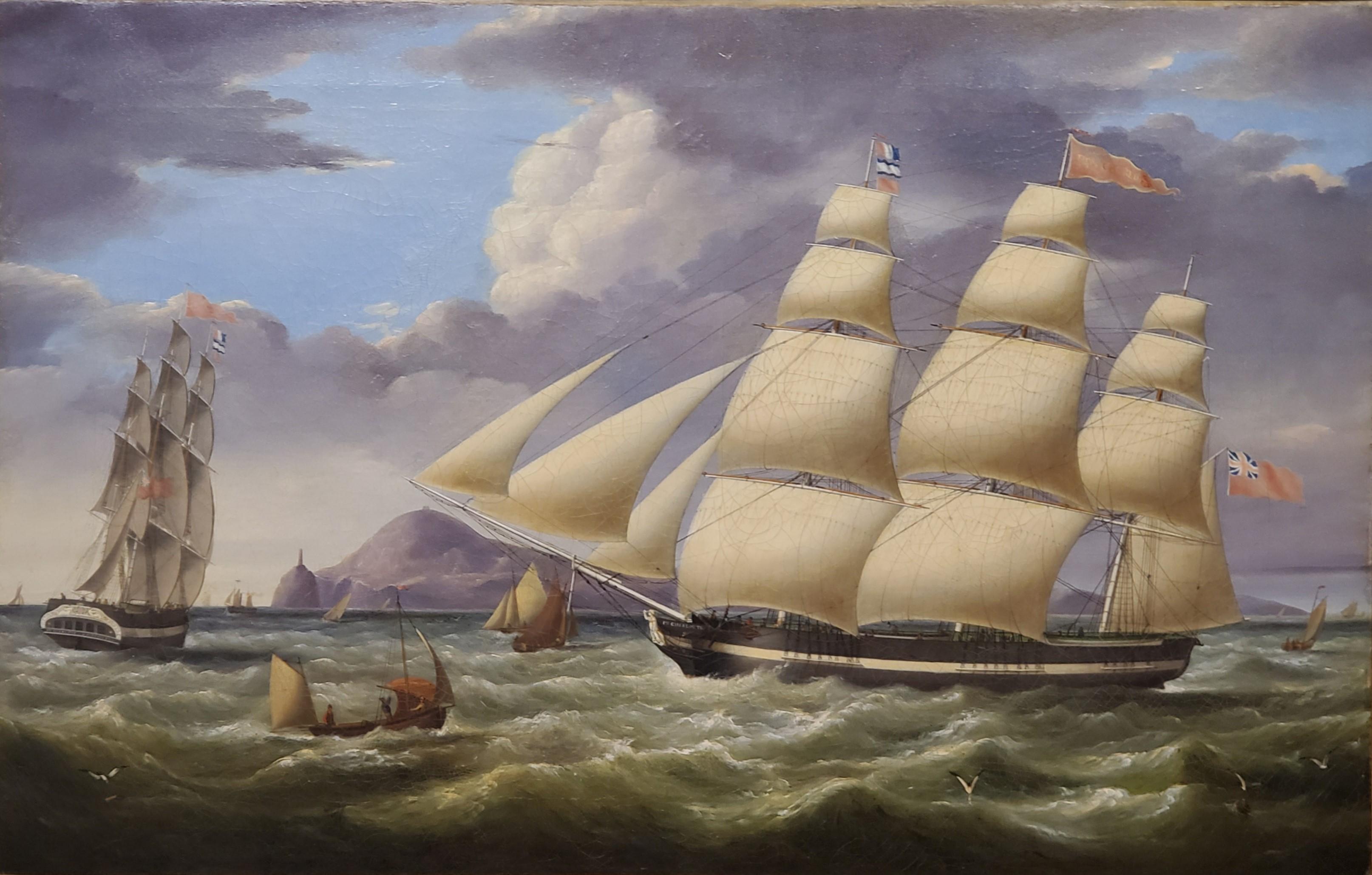 Princess Charlotte a Landscape Oil Painting of Ships Signed by Miles Walters

Marine view of the Princess Charlotte signed and dated by Miles Walters, British 1774-1849

24