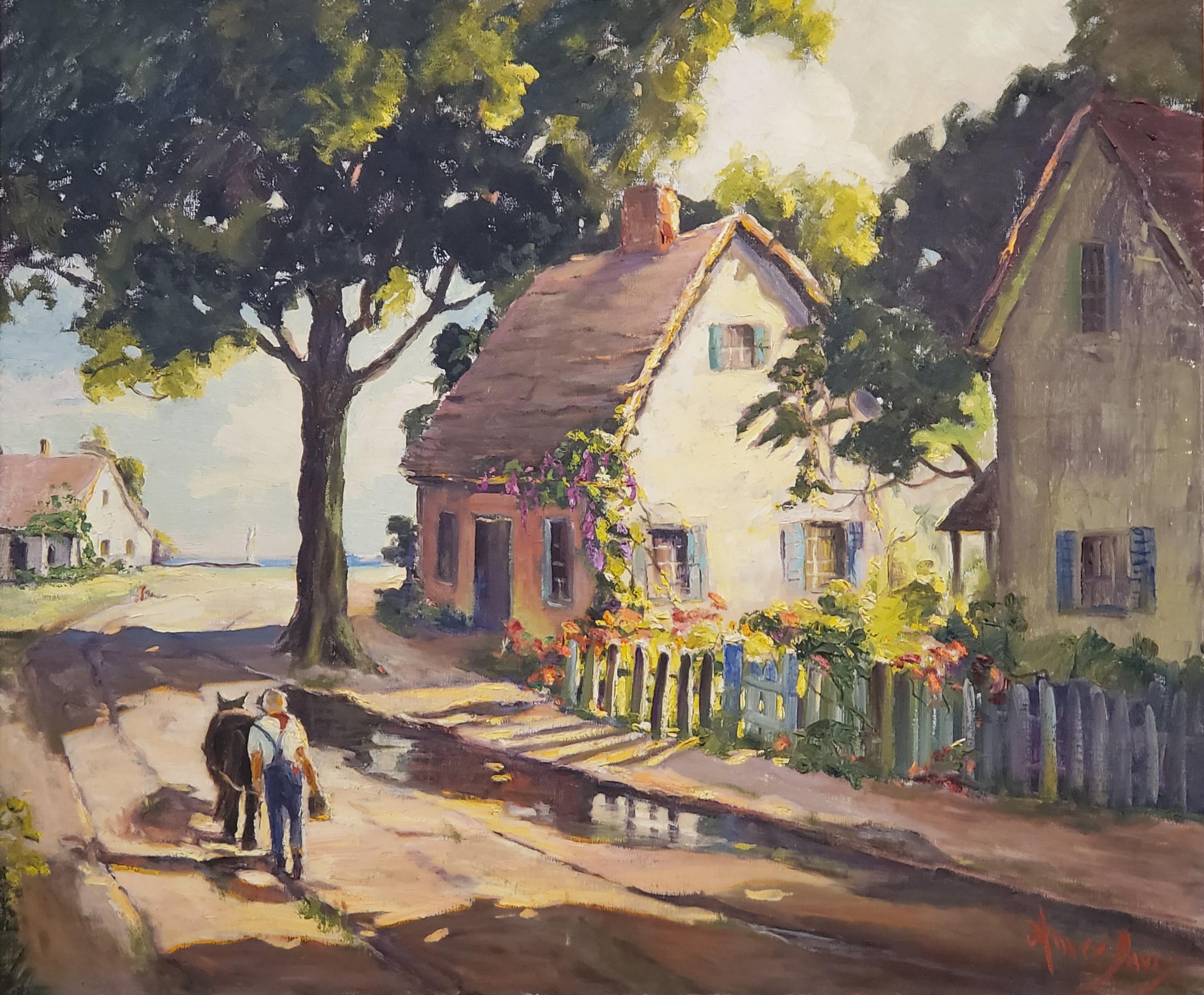 Road To The Sea A Landscape:: Ölgemälde:: signiert von Amee Davis 1