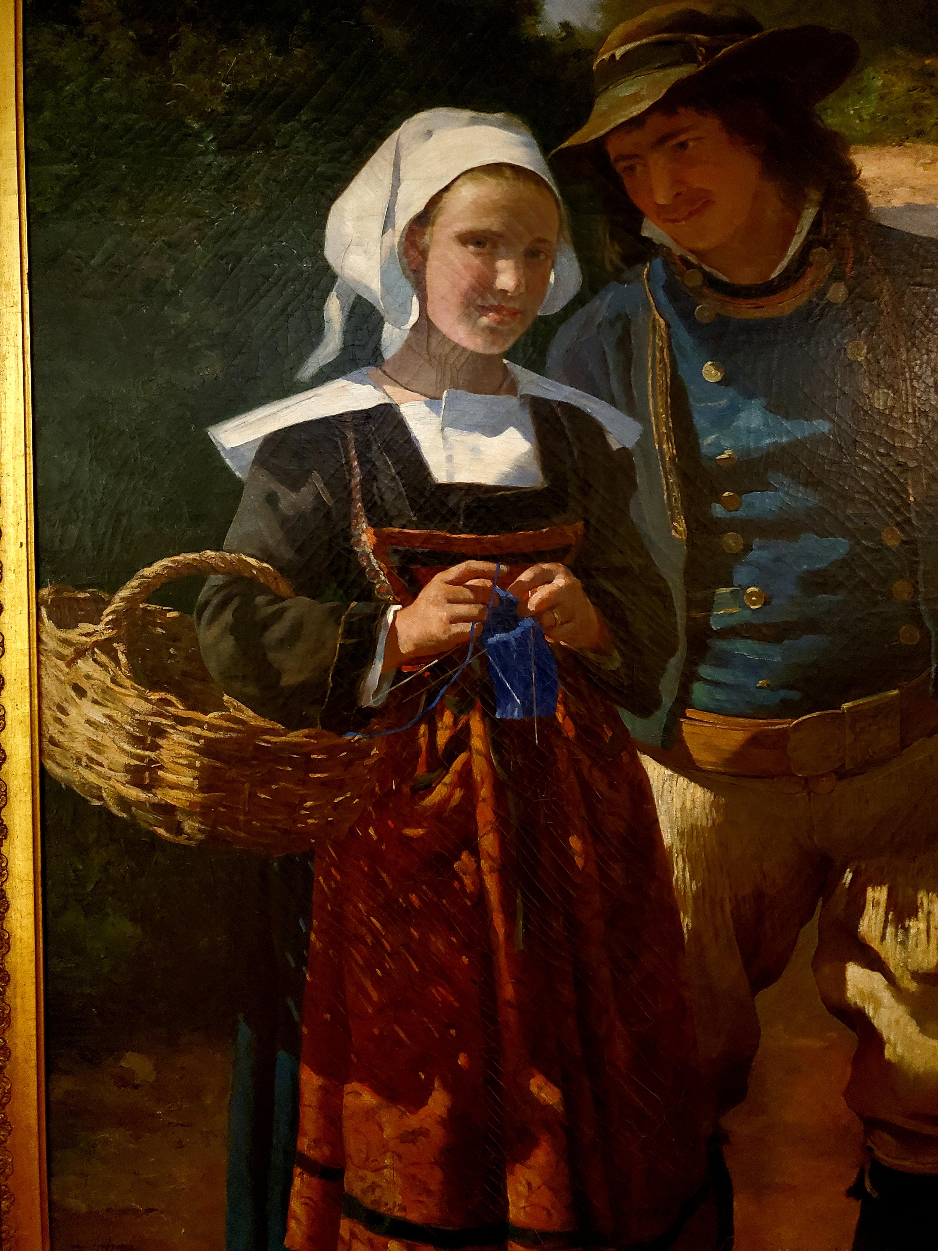 french couple painting