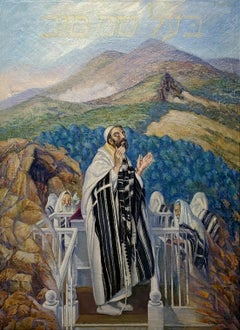 Ba'al Shem Tov Leading Prayer On A Top of a Mountain
