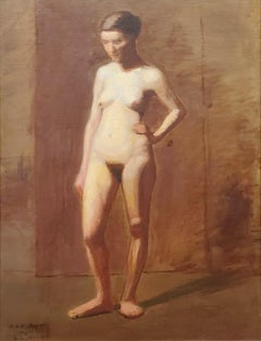Academic Nude by William H. C. Sheppard, Signed and Dated 1890-91