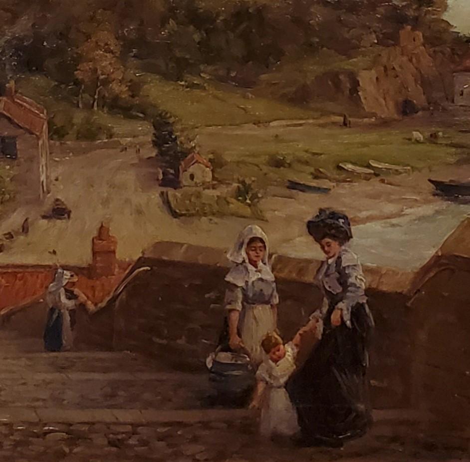 Landscape View of Knaresborough Yorkshire United Kingdom in the 19th Century signed by Alfred Addy.

Really nice view of Knaresborough, Yorkshire, United Kingdom.

It's signed in the lower right corner by Alfred Addy.

This painting measures 22