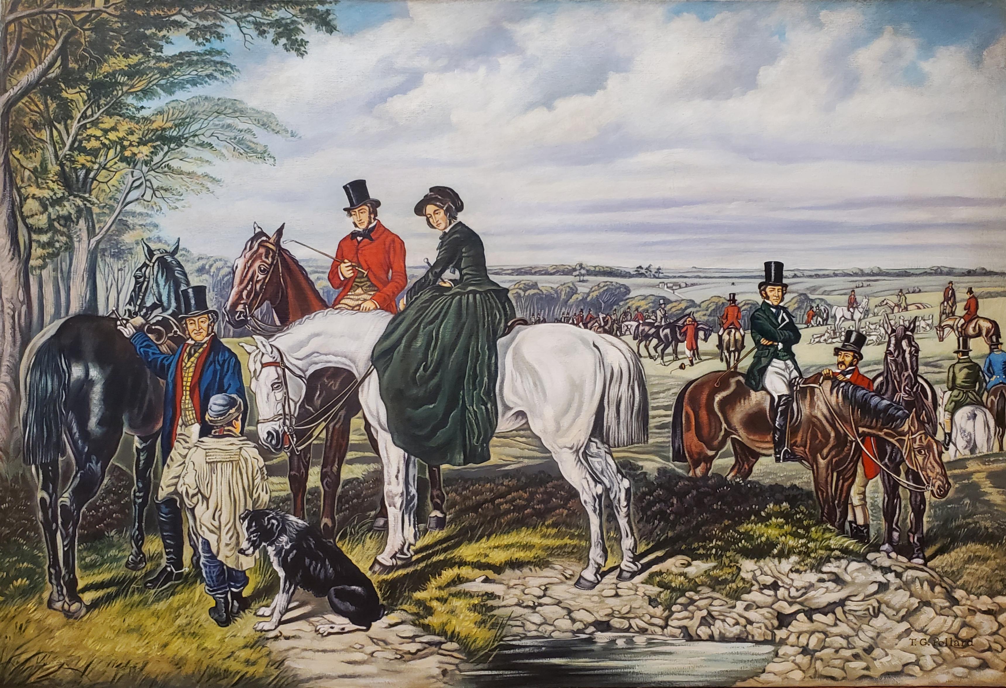 what american landscape artist painted the fox hunt