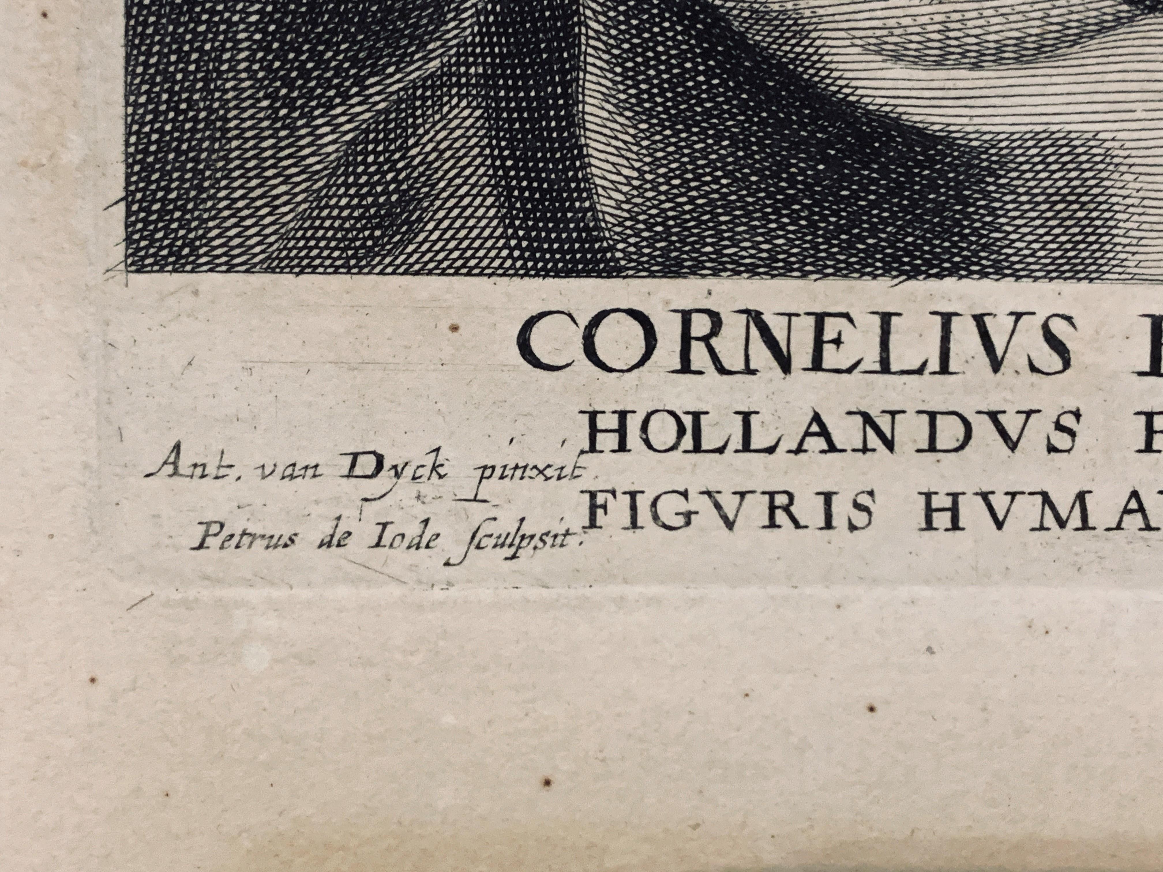 1. Artista: van Dyck, Anthony (1599 - 1641) Título: Cornelius Poelenbourch (Corneille Van Poelenburg), c. 1660 - 1670 Medio: Grabado original Tamaño total de la lámina: 15 3/4