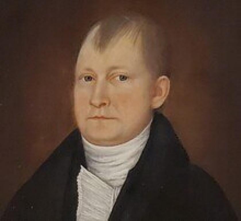 American Portrait of a Gentleman by John Brewster, Jr. Ca. 1800 1