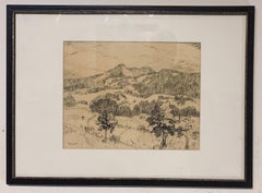 Charcoal Drawing by Albert Lorey Groll, American