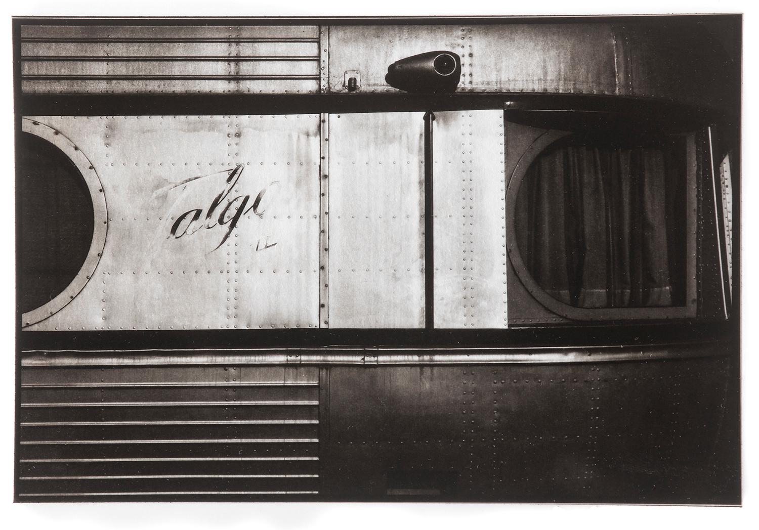 Ian Sanderson Still-Life Photograph - Train - Platinum Palladium print on vellum over silver, Limited edition, vintage