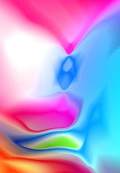Bright star 4 - Signed limited edition abstract pigment print, Color square photo