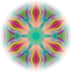 Light Mandala1 - Impression d'art abstrait en édition limitée signée, contemporaine, carrée
