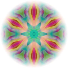 Light Mandala1 – signierter abstrakter Kunstdruck in limitierter Auflage, zeitgenössisch, quadratisch