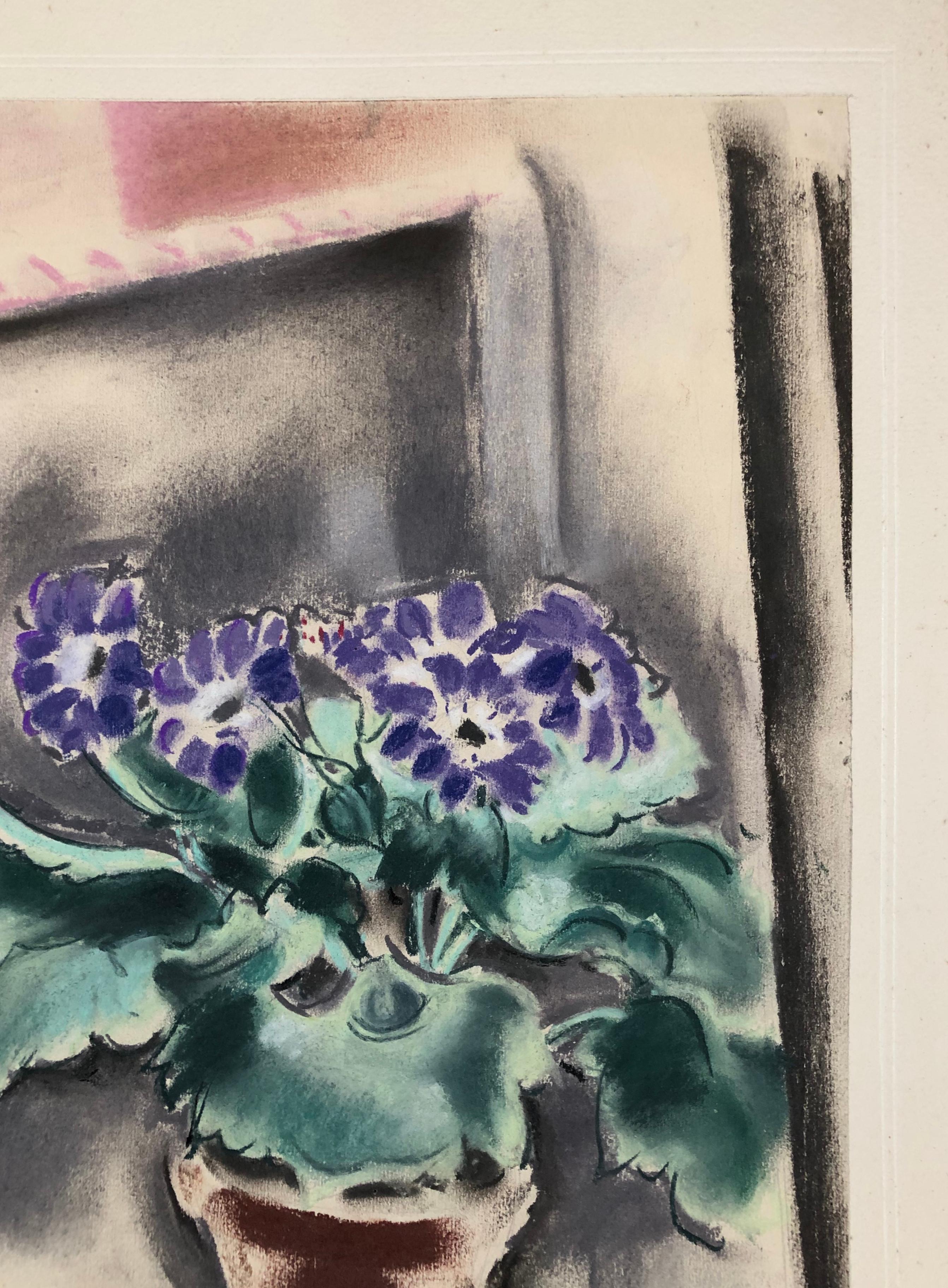 CLAES-THOBOIS ALBERT. Naturaleza muerta. Pastel. Firmado y fechado en 1929. en venta 1