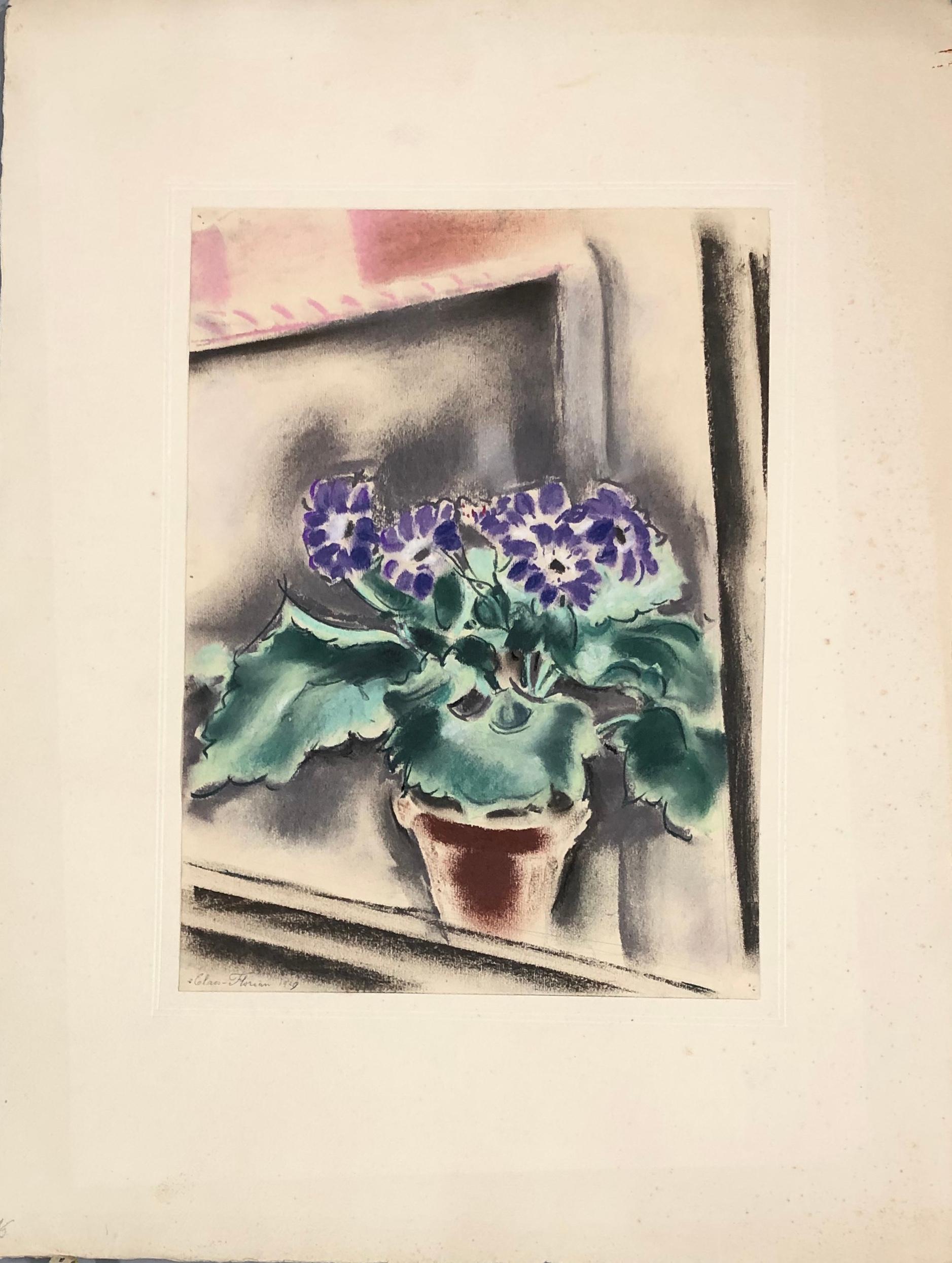 CLAES-THOBOIS ALBERT. Naturaleza muerta. Pastel. Firmado y fechado en 1929. en venta 2