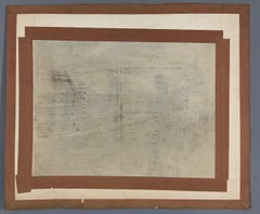 Roger VAN GINDERTAEL. Paris street view. Charcoal drawing. Signed / dated 1928.