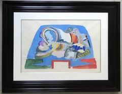 Study fot he tronconic hall of the Air Palace, 1937. Gouache on paper.