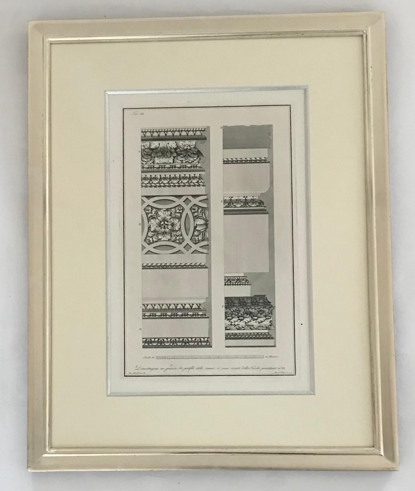 Architectural designs. A set of nine architectural engravings. For Sale 2
