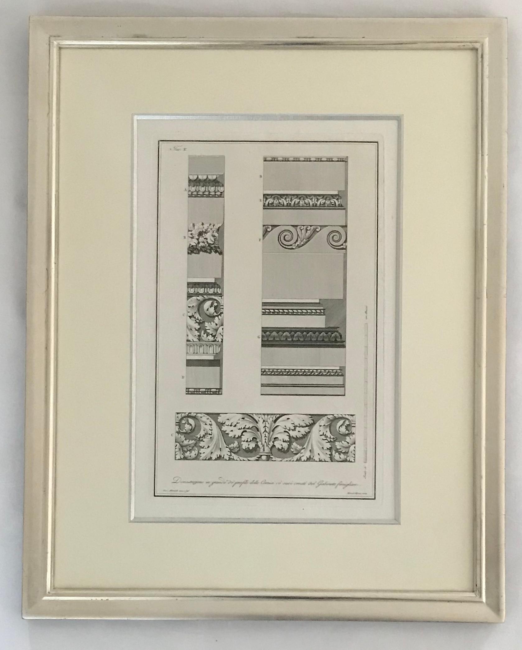 Architectural designs. A set of nine architectural engravings. For Sale 6
