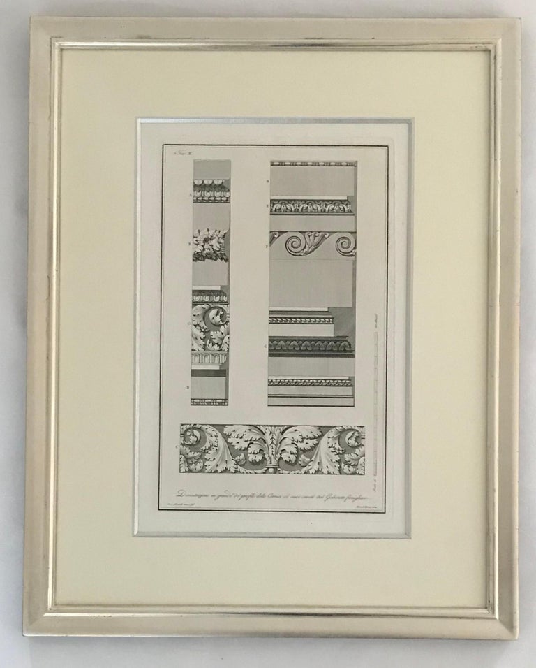 Architectural designs. A set of nine architectural engravings. For Sale 9