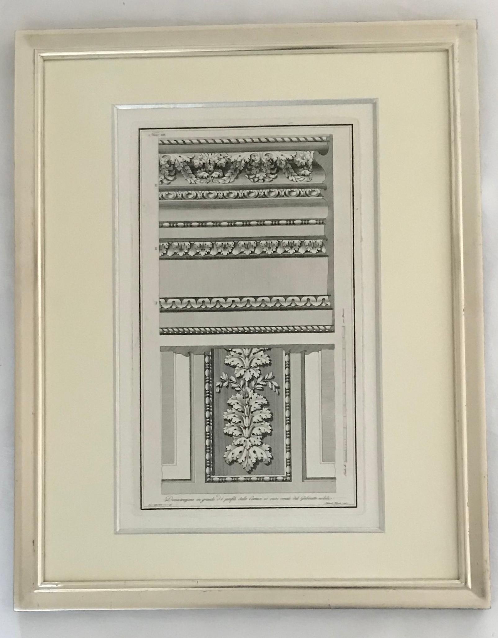 Architectural designs. A set of nine architectural engravings. For Sale 4