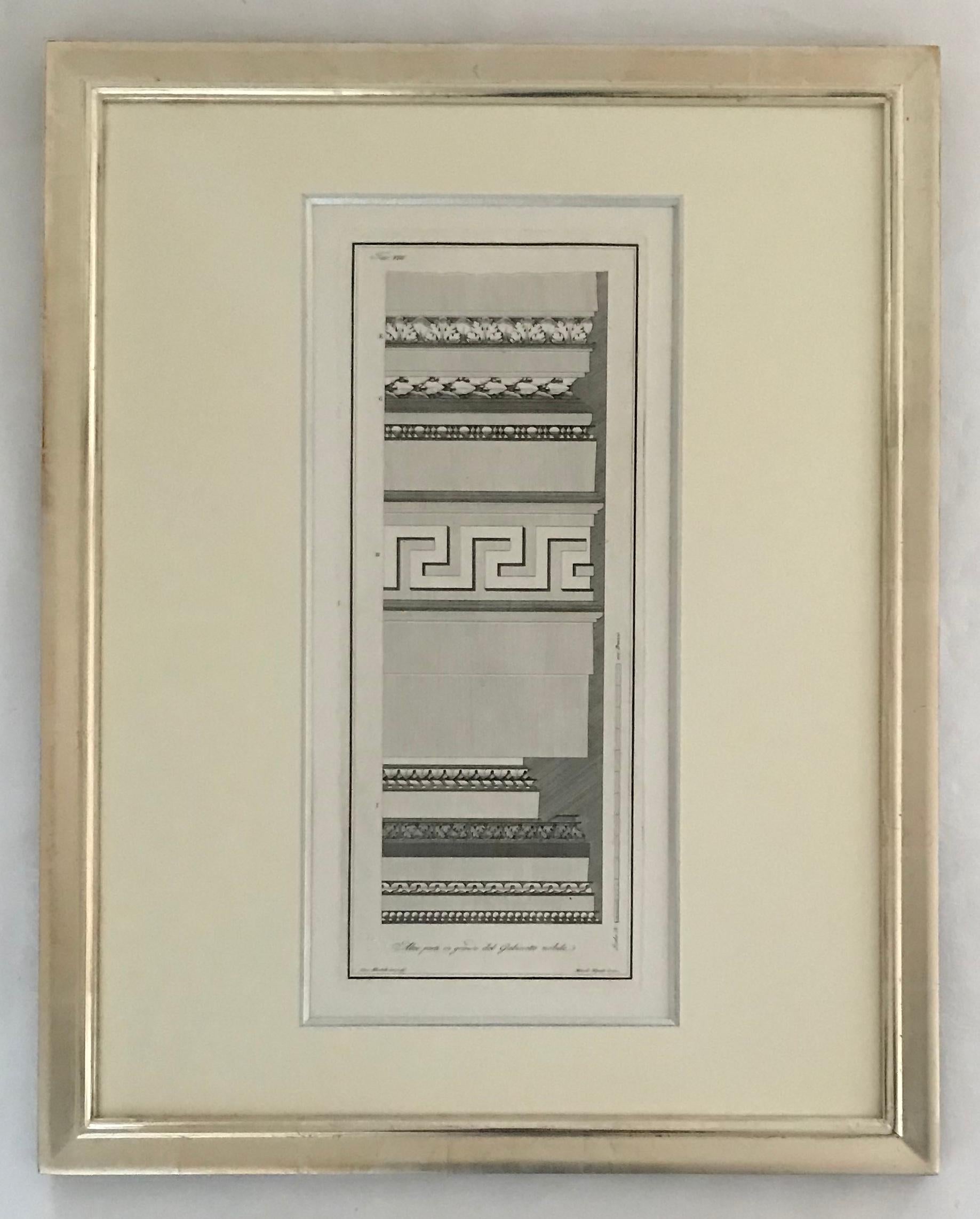 Architectural designs. A set of nine architectural engravings. For Sale 8