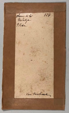 Plaines de la Midjeda Blida". Ölskizze auf Karton. Signiert und betitelt.