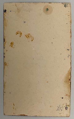VAN BIESBROECK Jules. View in Sicily. Oil sketch on cardboard. Unsigned.