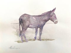 Donkey, Watercolor Handmade Painting