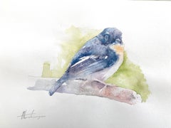 Chickadee, Watercolor Handmade Painting