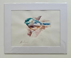 Chickadee, oiseau, aquarelle, peinture faite à la main, unique en son genre