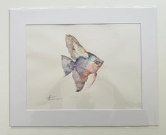 Fish, Watercolor Handmade Painting, One of a Kind