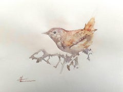 Wren, Watercolour Handmade Painting, One of a Kind