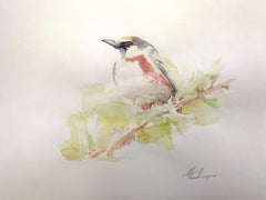 Goldfinch, Bird, Watercolor Handmade Painting, One of a Kind