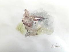 Handgefertigtes Gemälde, Wren, Vogel, Aquarell, Einzigartig