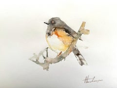 Junco, oiseau, aquarelle, peinture faite à la main, unique en son genre