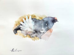 Capercaillie, Bird, Watercolor on Paper, Handmade Painting, One of a Kind