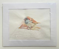 Moineau domestique Aquarelle sur papier Peinture artisanale, unique en son genre