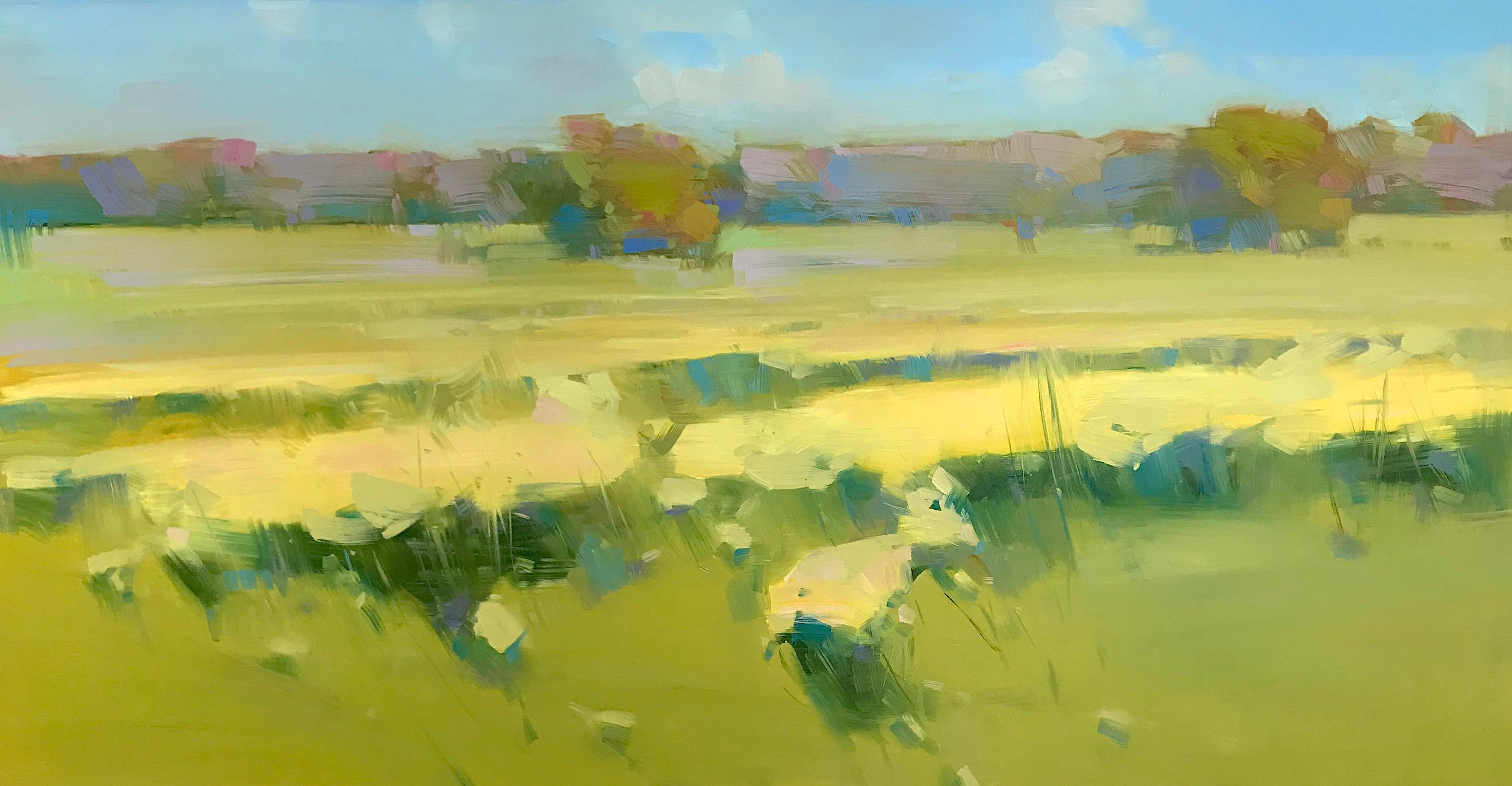 Vahe Yeremyan Landscape Painting - Field of Yellow Flowers