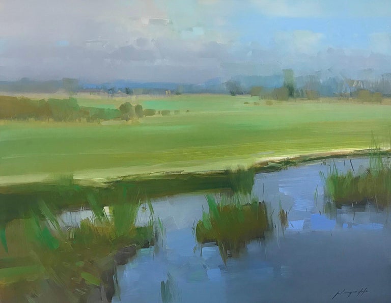 Vahe Yeremyan Landscape Painting - Summer Pond